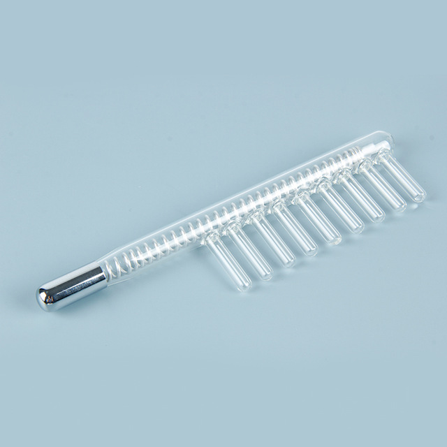 Comb-shaped glass electrode with internal coil